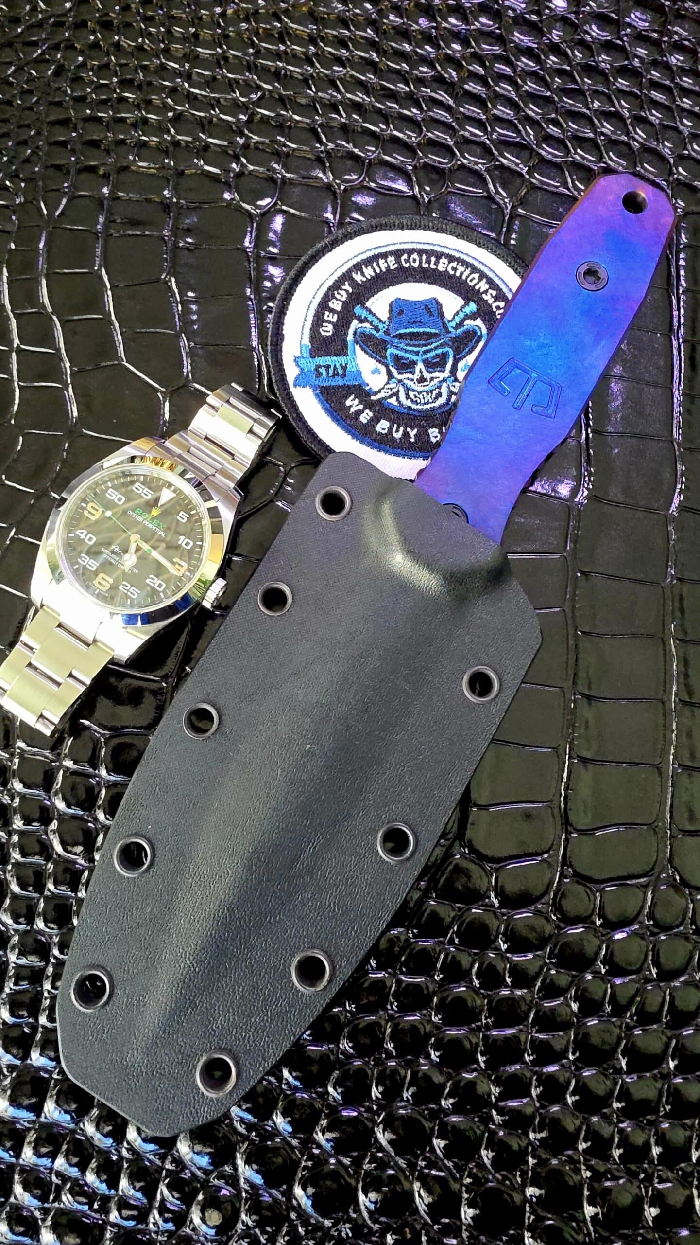 Blackside Customs Phase 7 SDM double-edge dagger with Magnacut Black DLC blade