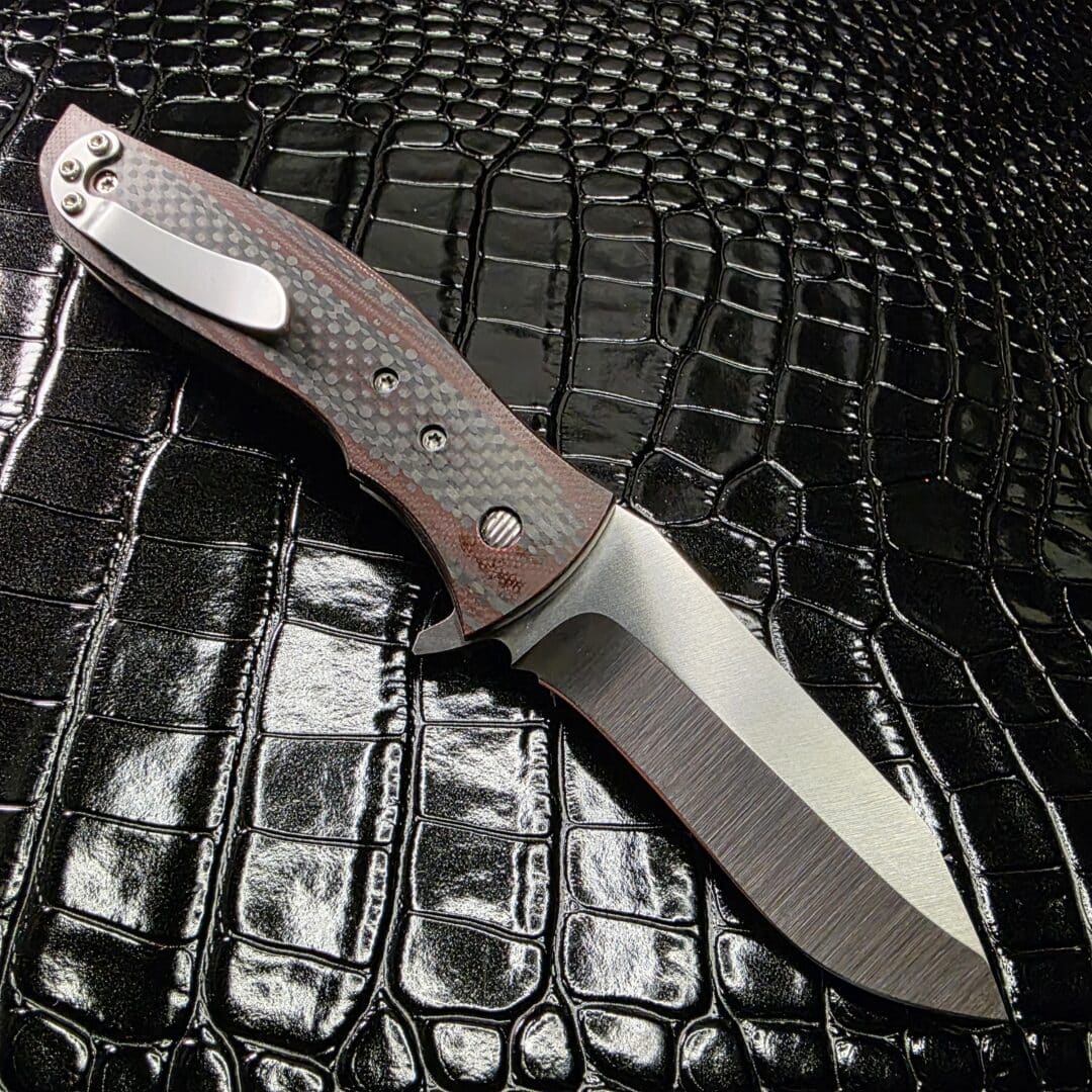 Greg Lightfoot Custom Bullwhip | CPM 154 & Red Carbon Fiber