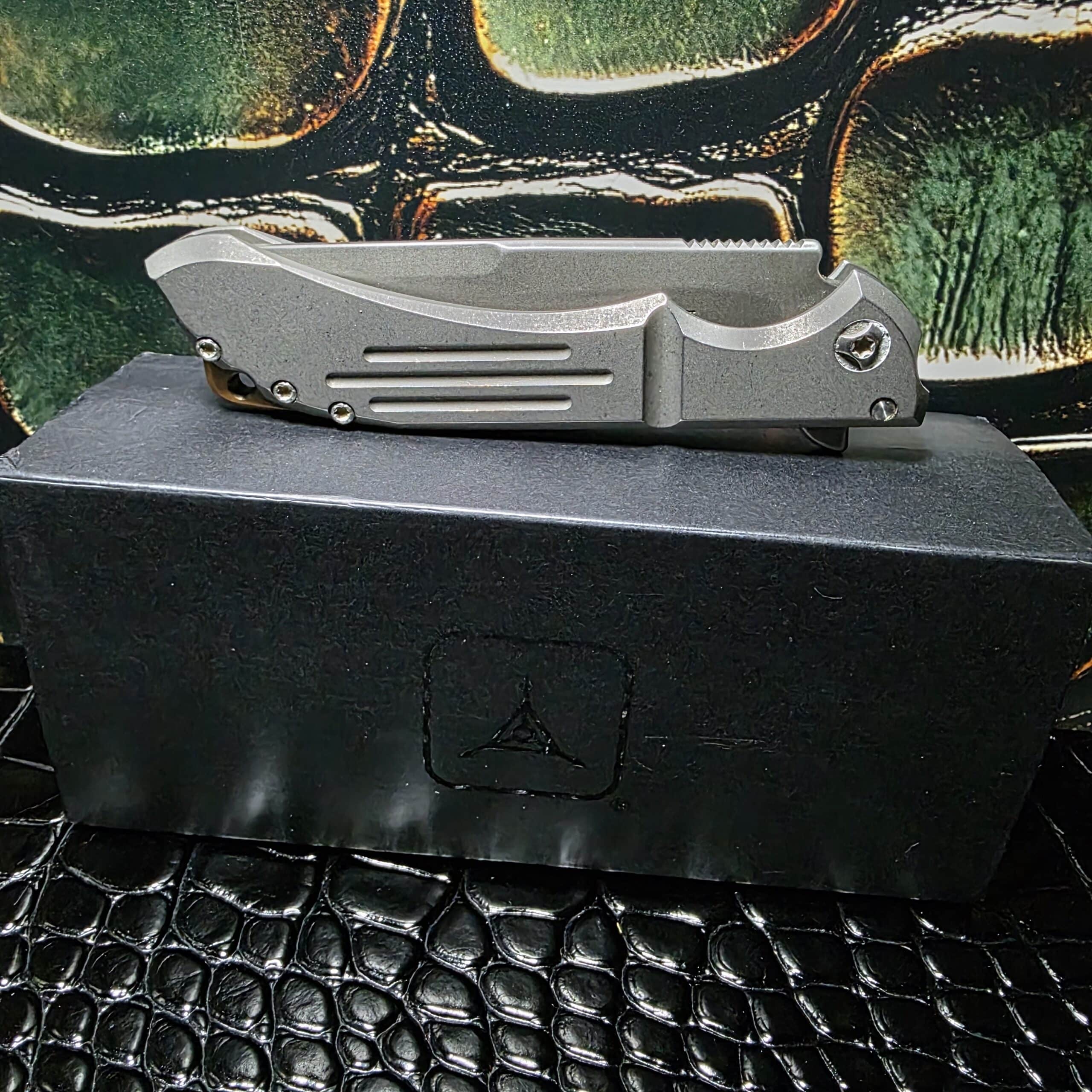 Dervish Knives TAD Alchemy Mid-Tech with its original Triple Aught Design box.