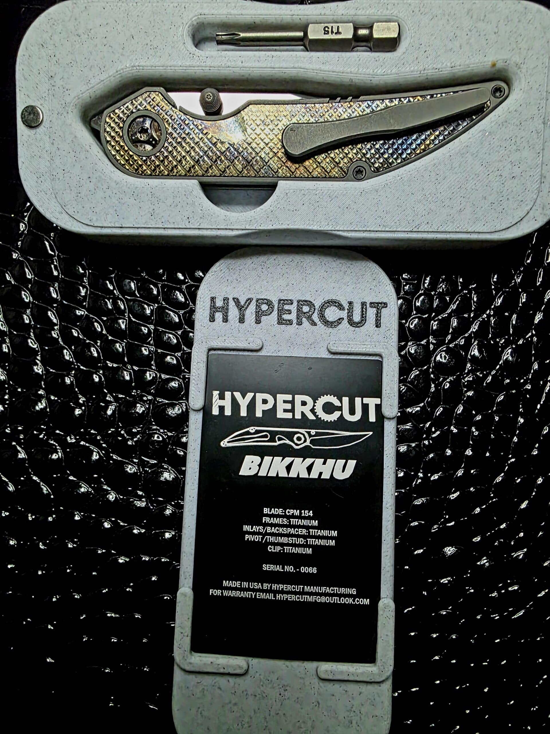 Hypercut Manufacturing Bikkhu with original packaging and documentation.
