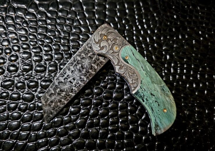 Curt Zimmermann Custom Knives damascus blade award-winning Texas knifemaker