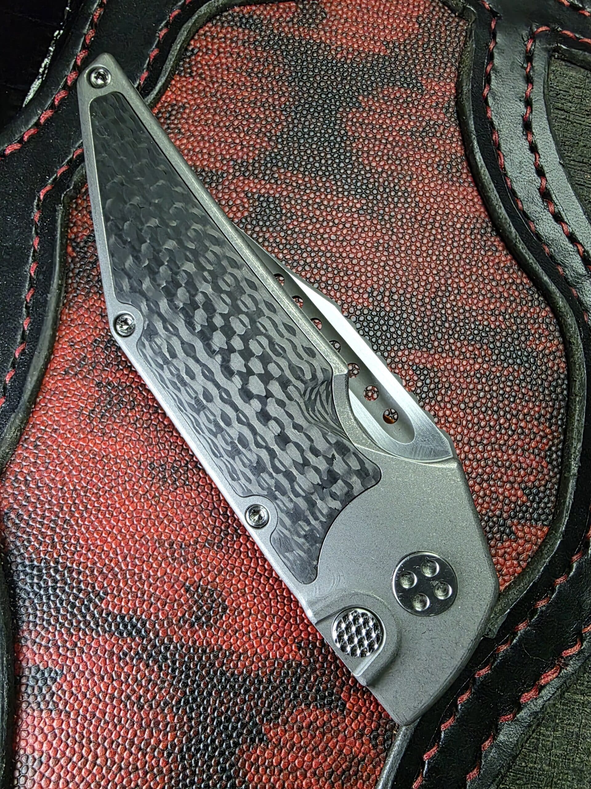 Vertical artistic shot of the Hypercut Manufacturing Dharma Prototype.