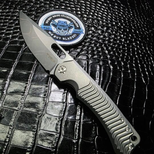 Dervish Navajo Mid-Tech Full Titanium Edition folding knife by John Gonzalez.