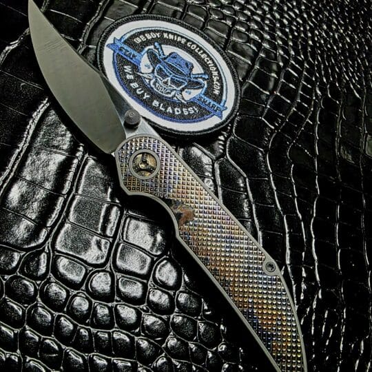 Hypercut Manufacturing Bikkhu Custom Knife Serial No 0066 with titanium handle and CPM 154 blade.