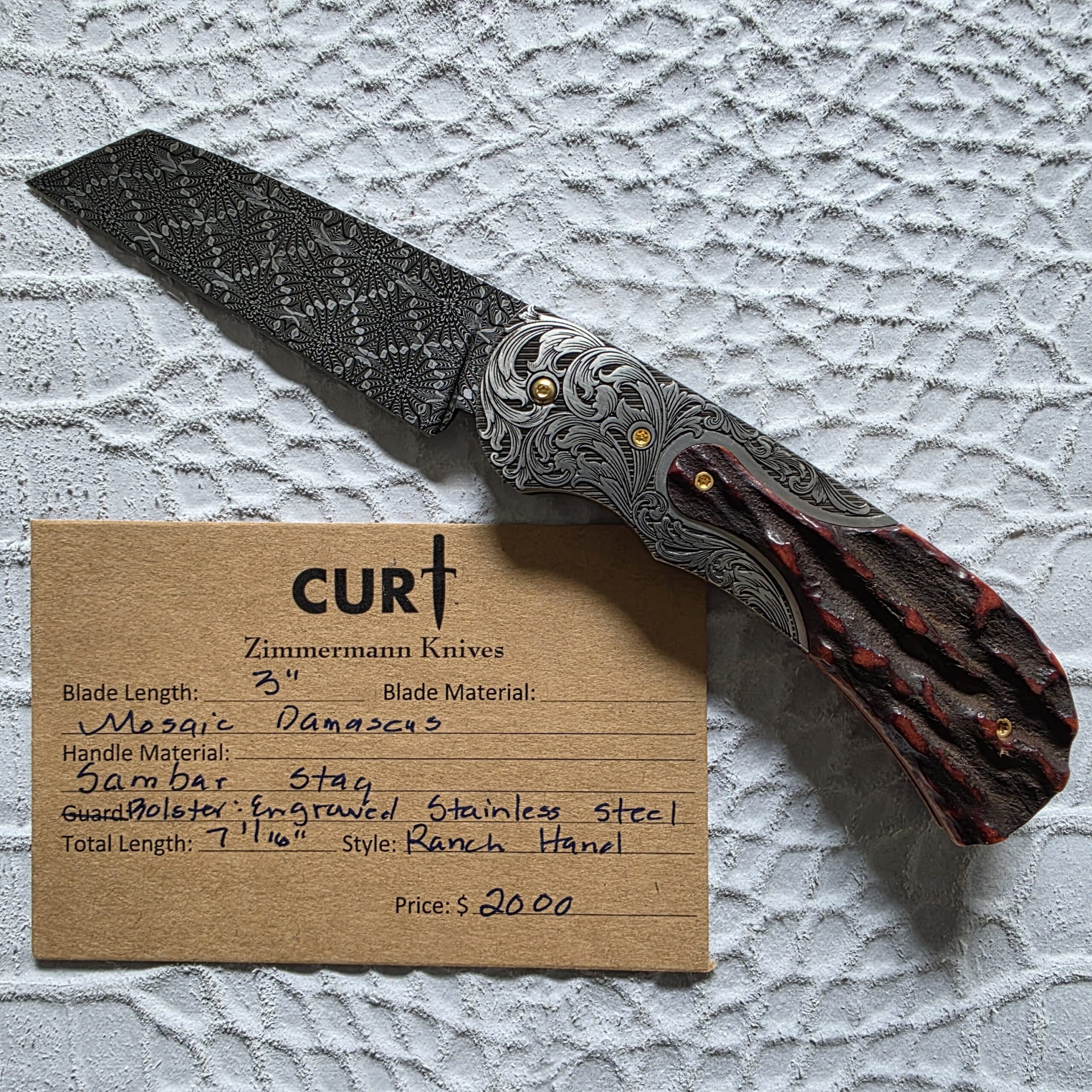 Curt Zimmerman Ranch Hand direct from maker provenance image