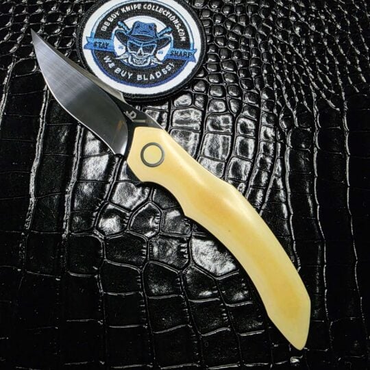 JD Van Deventer Palladium Premium with Vintage Micarta Westinghouse scales and zirconium accents