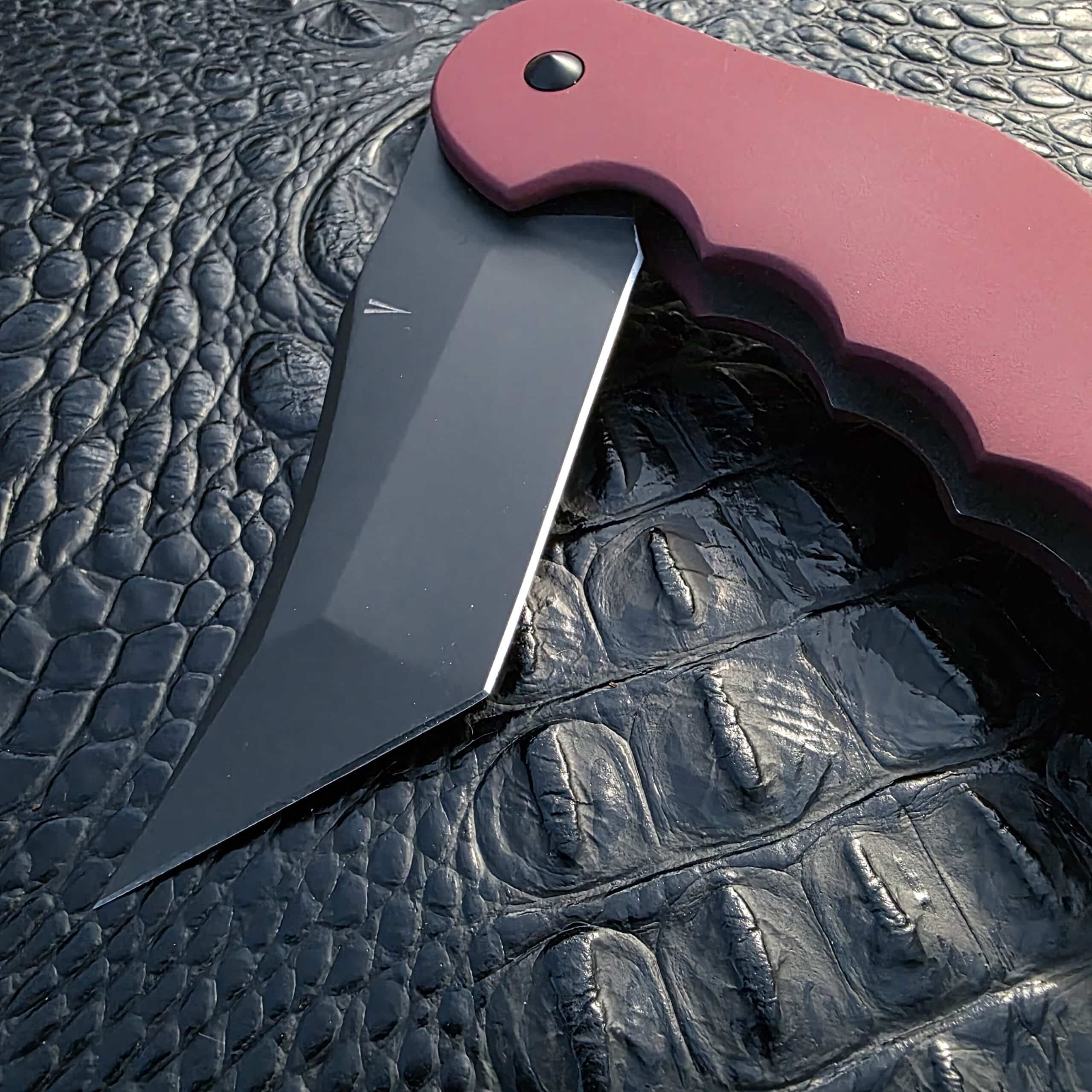 Tanto tip detail on Jeff VanderMeulen Homicide Tanto
