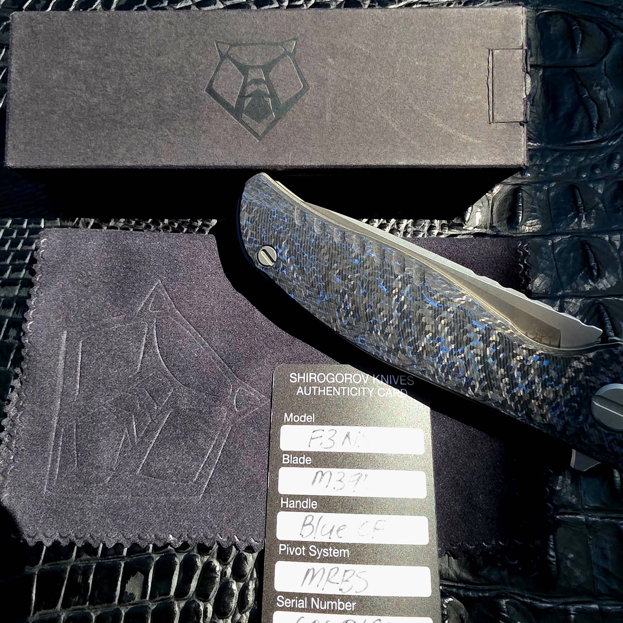Original box, cloth, and COA card included with Shirogorov F3 NS