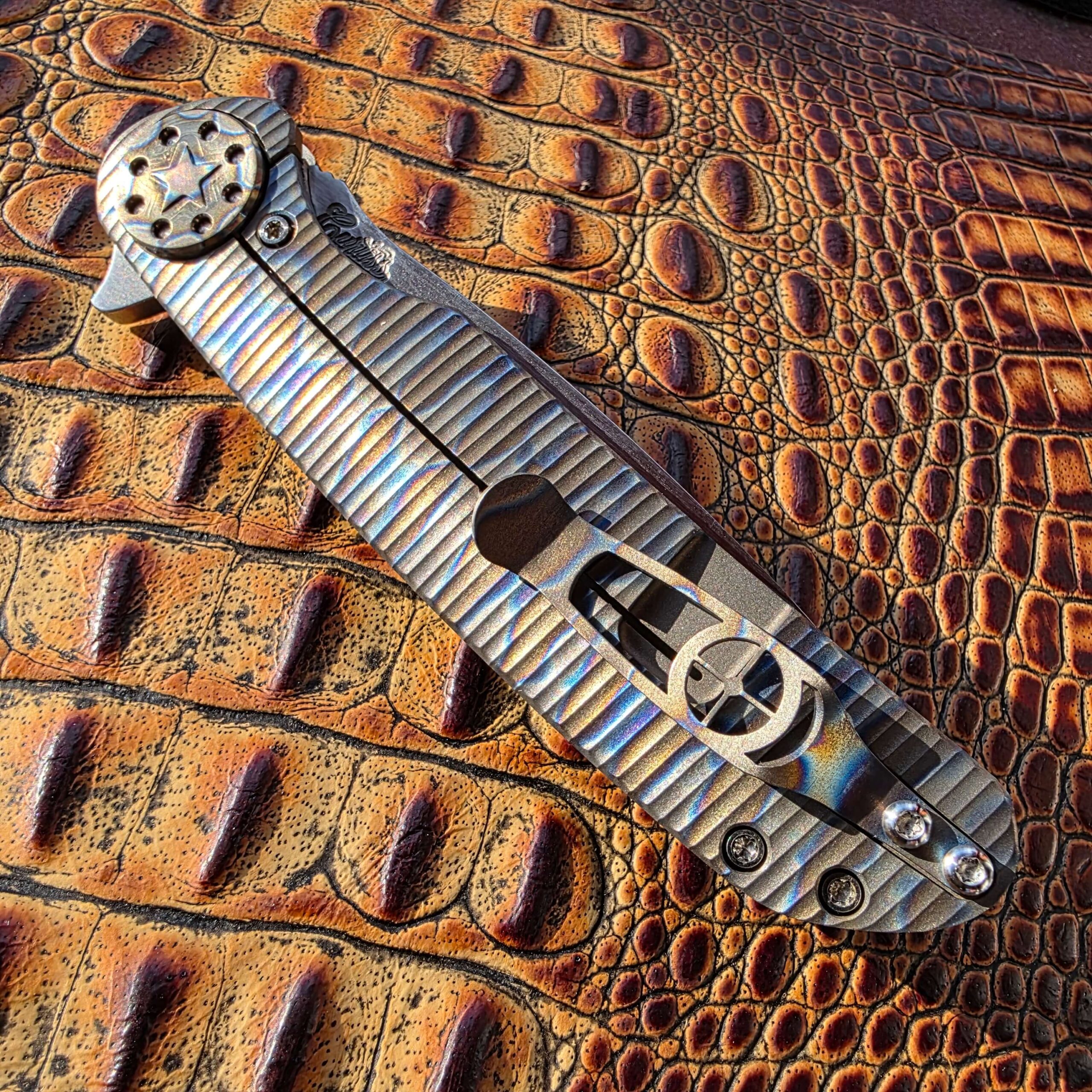 Curtiss Knives Warhawk 375 closed clip-side view