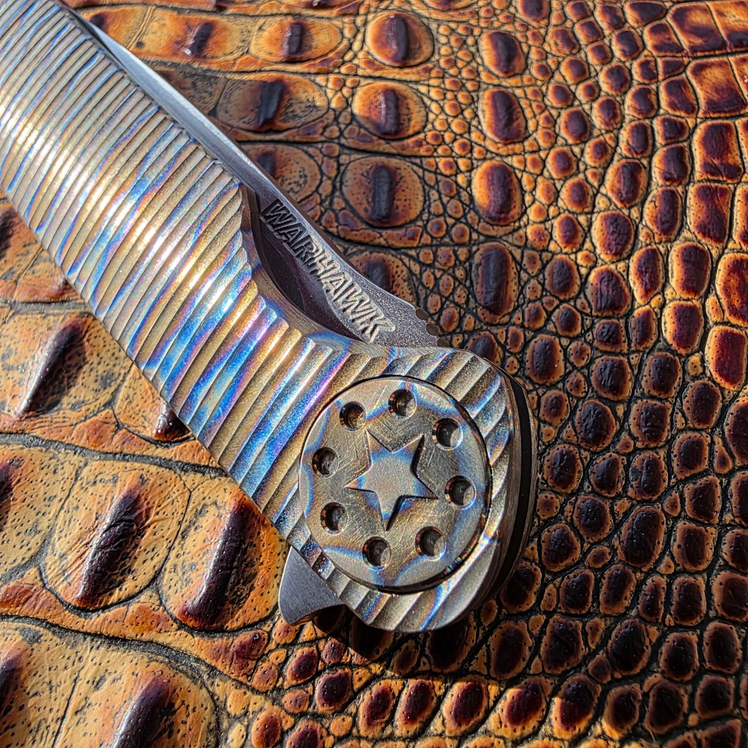 Curtiss Knives Warhawk 375 star pivot hardware detail