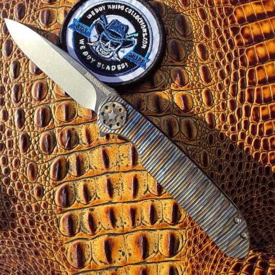 Curtiss Knives Warhawk 375 torched titanium M390 custom folder