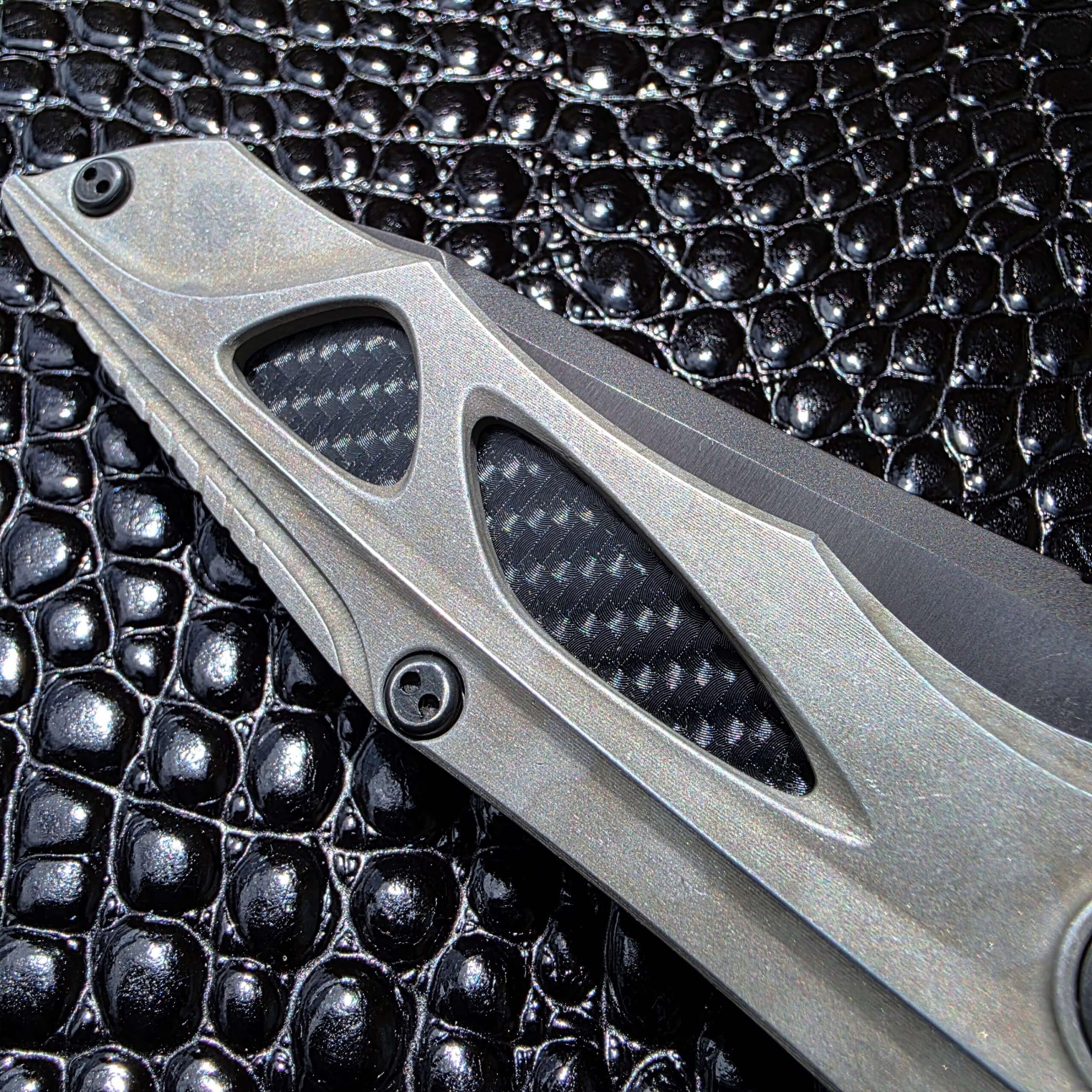 Dew Hara NOAH-ZEN DH-20B gray Duralumin handle texture