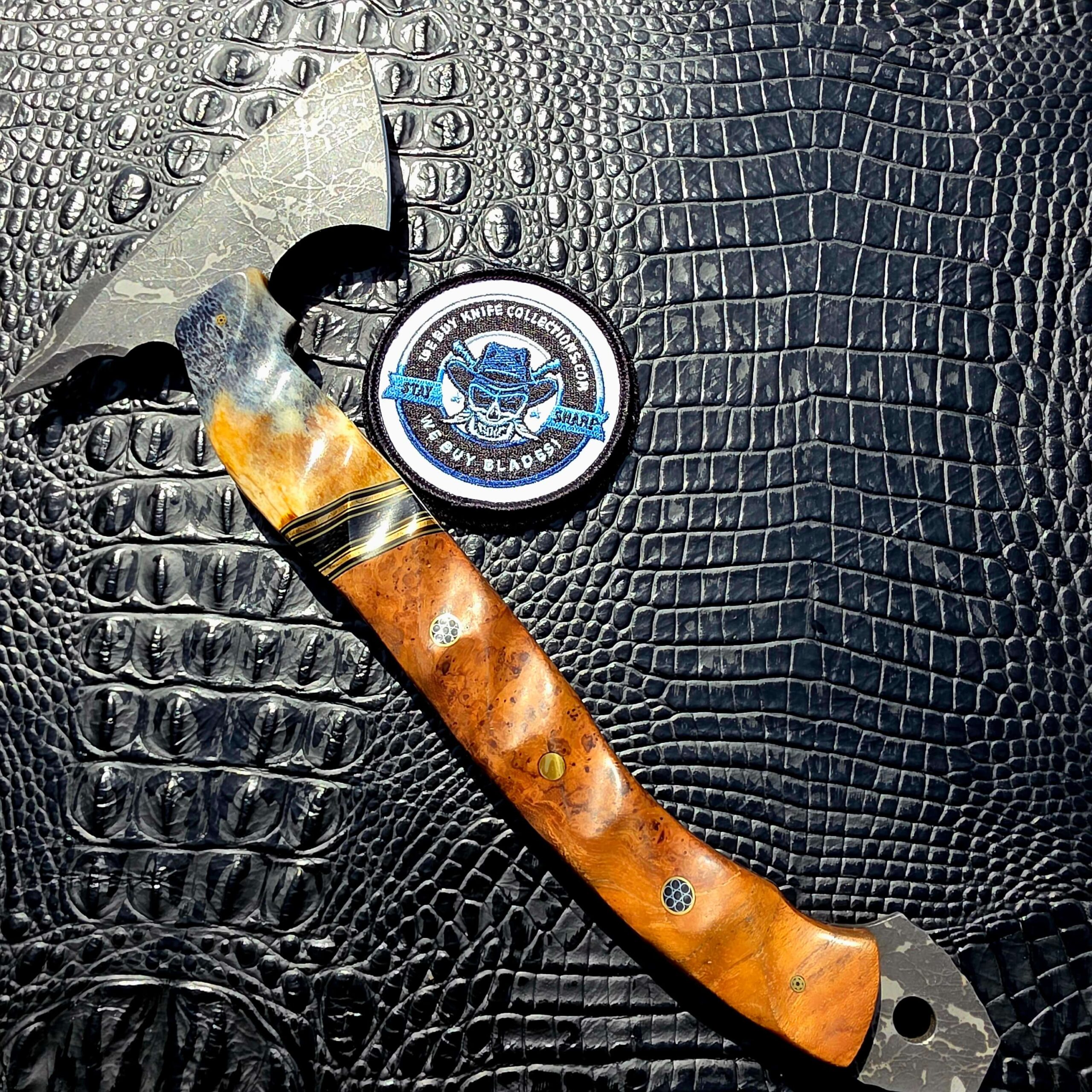 Heart Hawk Half Face Blades Bleeding Heart Hawk – One-of-One Tomahawk