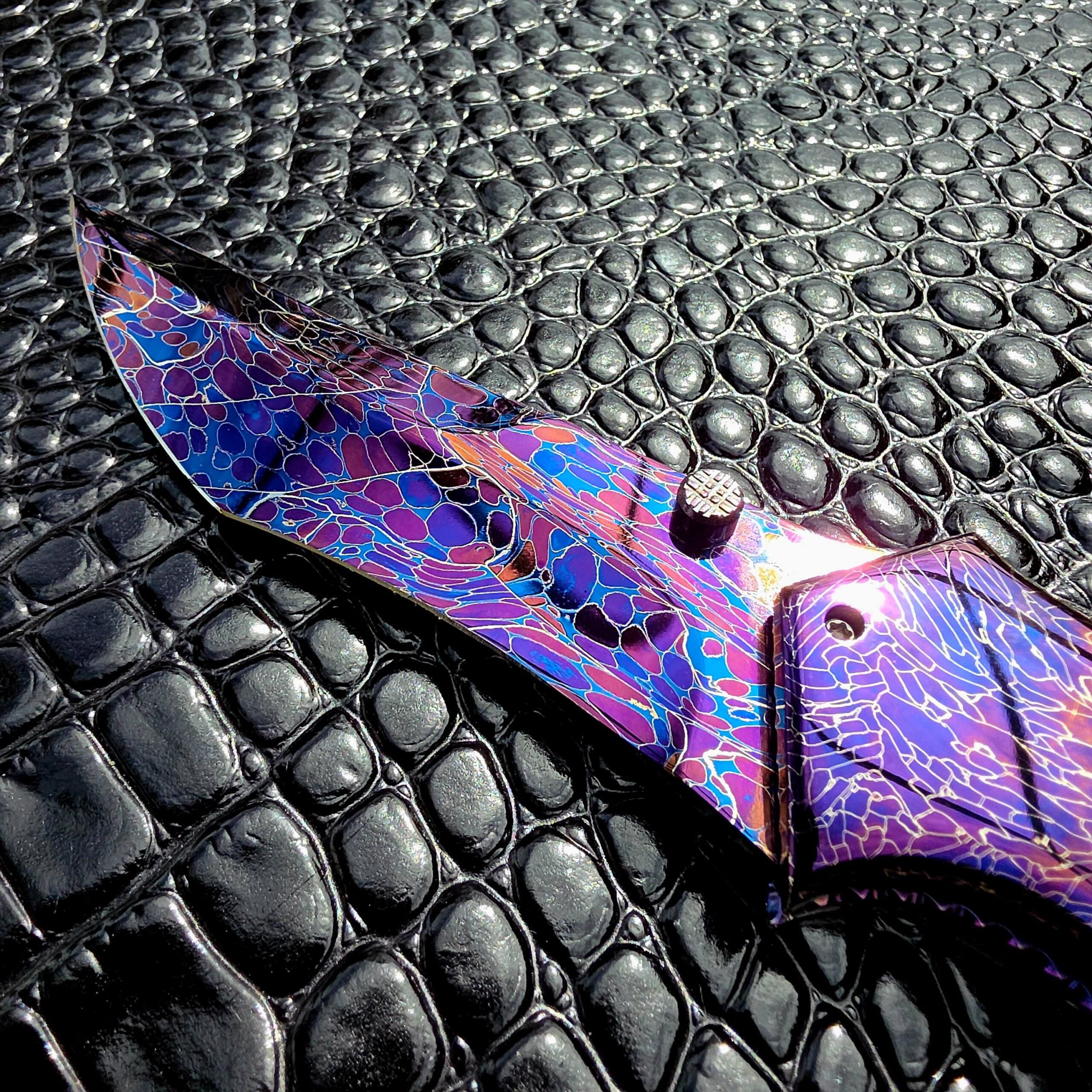 Kyle Vallotton Fetalis Dragon Skin Mosaic Proto Damascus blade
