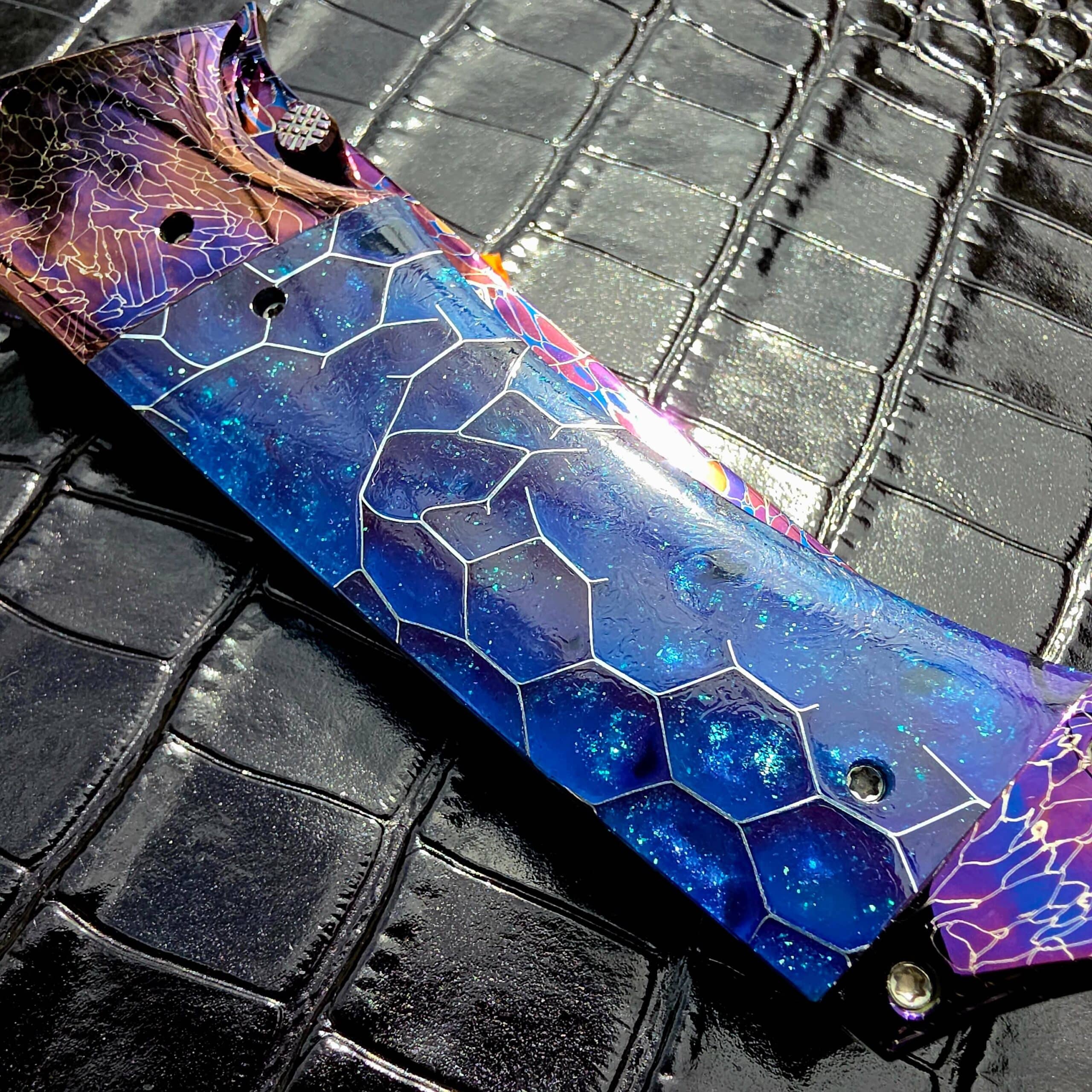Kyle Vallotton Fetalis Fracture Damascus bolster detail