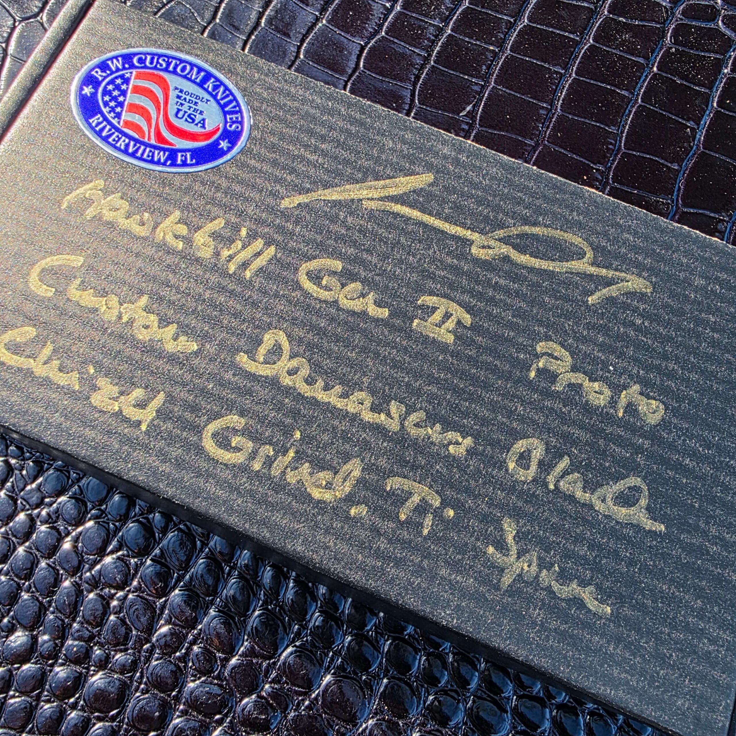 Signed Reese Weiland box for Custom Hawk Gen II Automatic