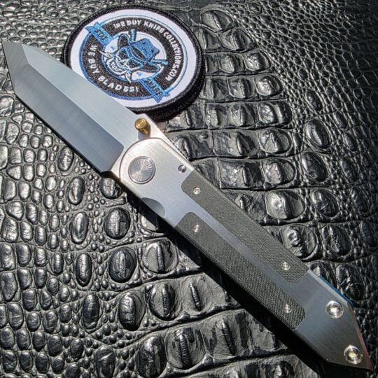 Sergey Rogovets Custom Tanto #2 M with CPM-S45VN blade and titanium frame