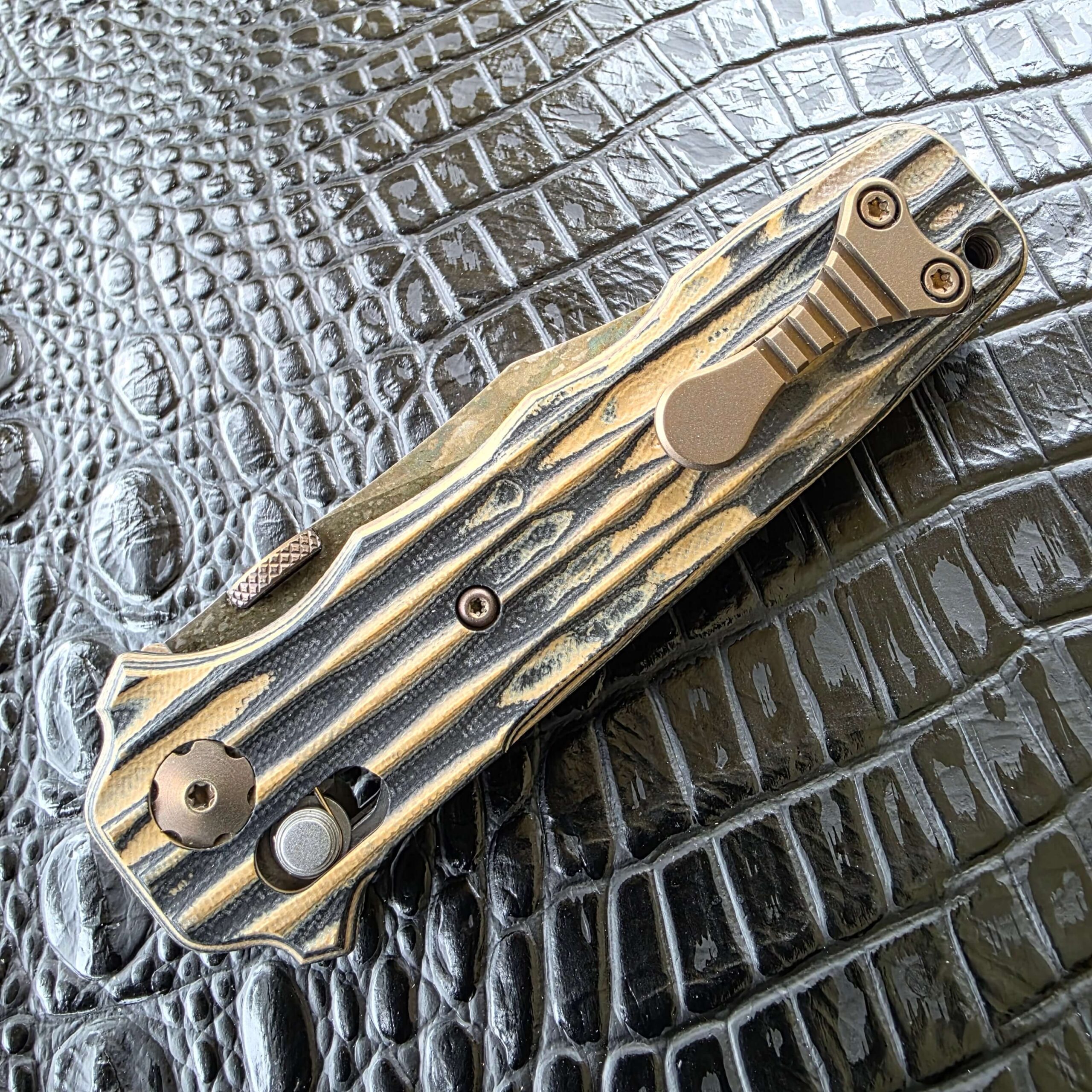Allen Elishewitz MACV-SOG Axis Lock | Rare Antique Camo Blade