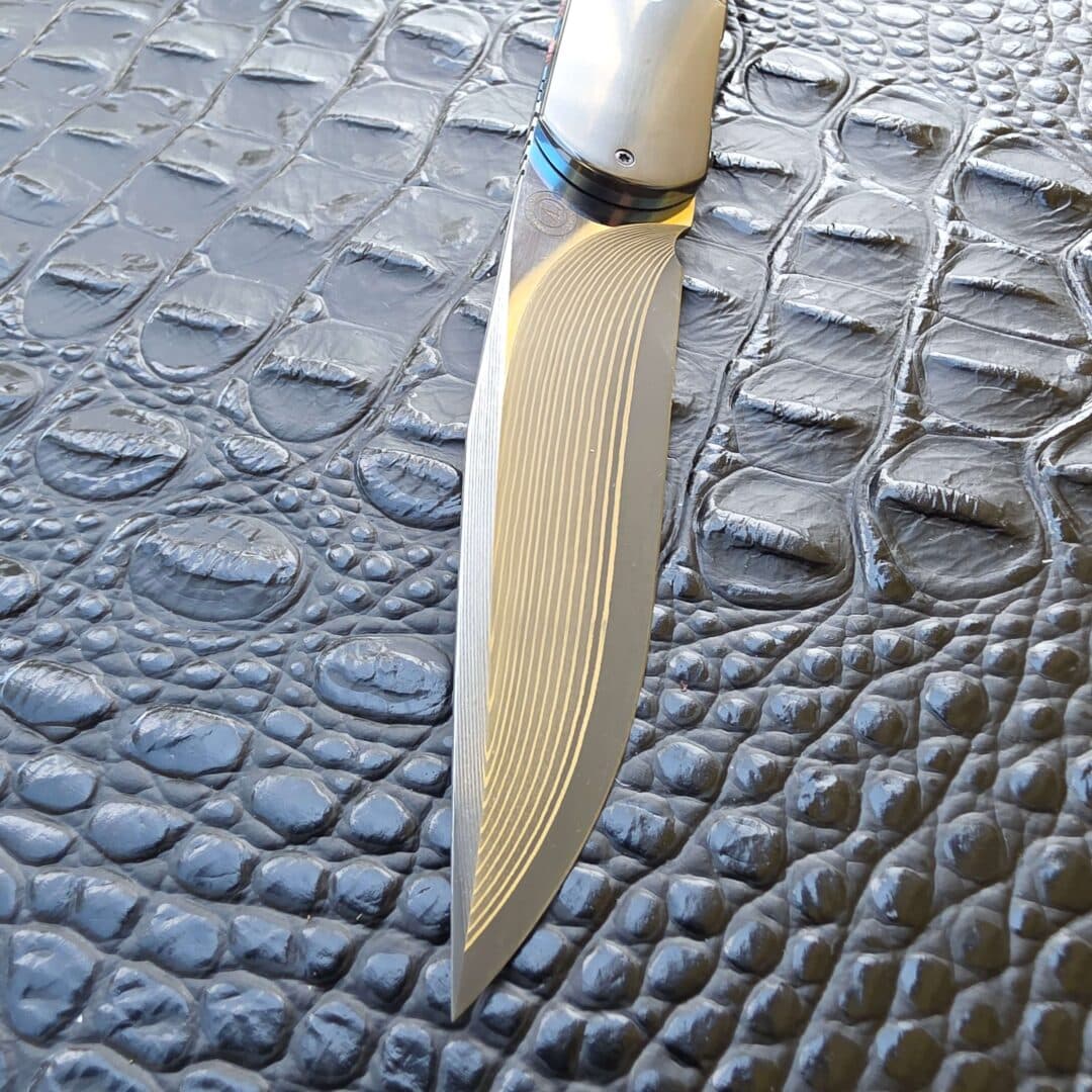 André Thorburn Custom L28 Flipper | Zirconium and San Mai