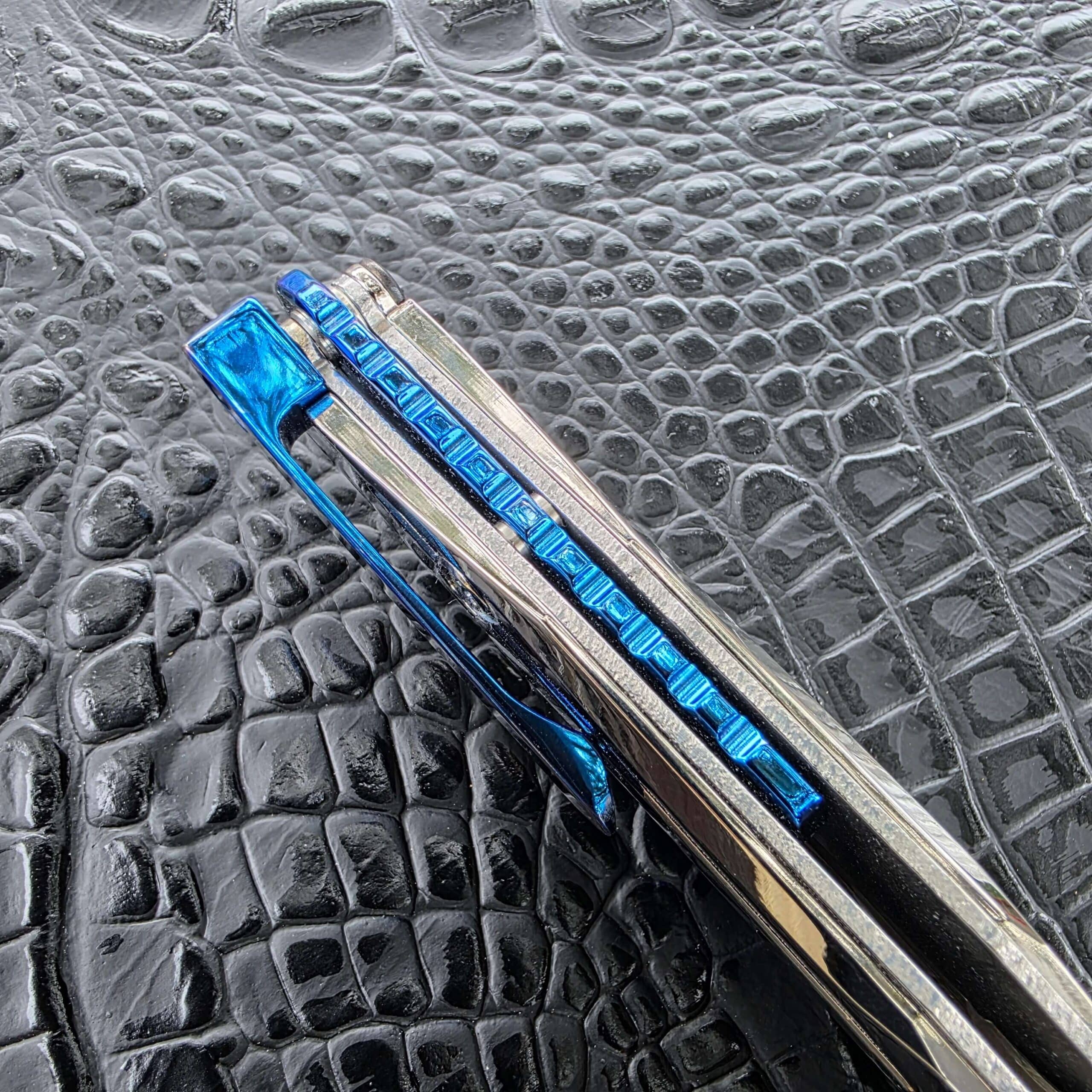 Dew Hara CHRONOS Timascus backspacer detail