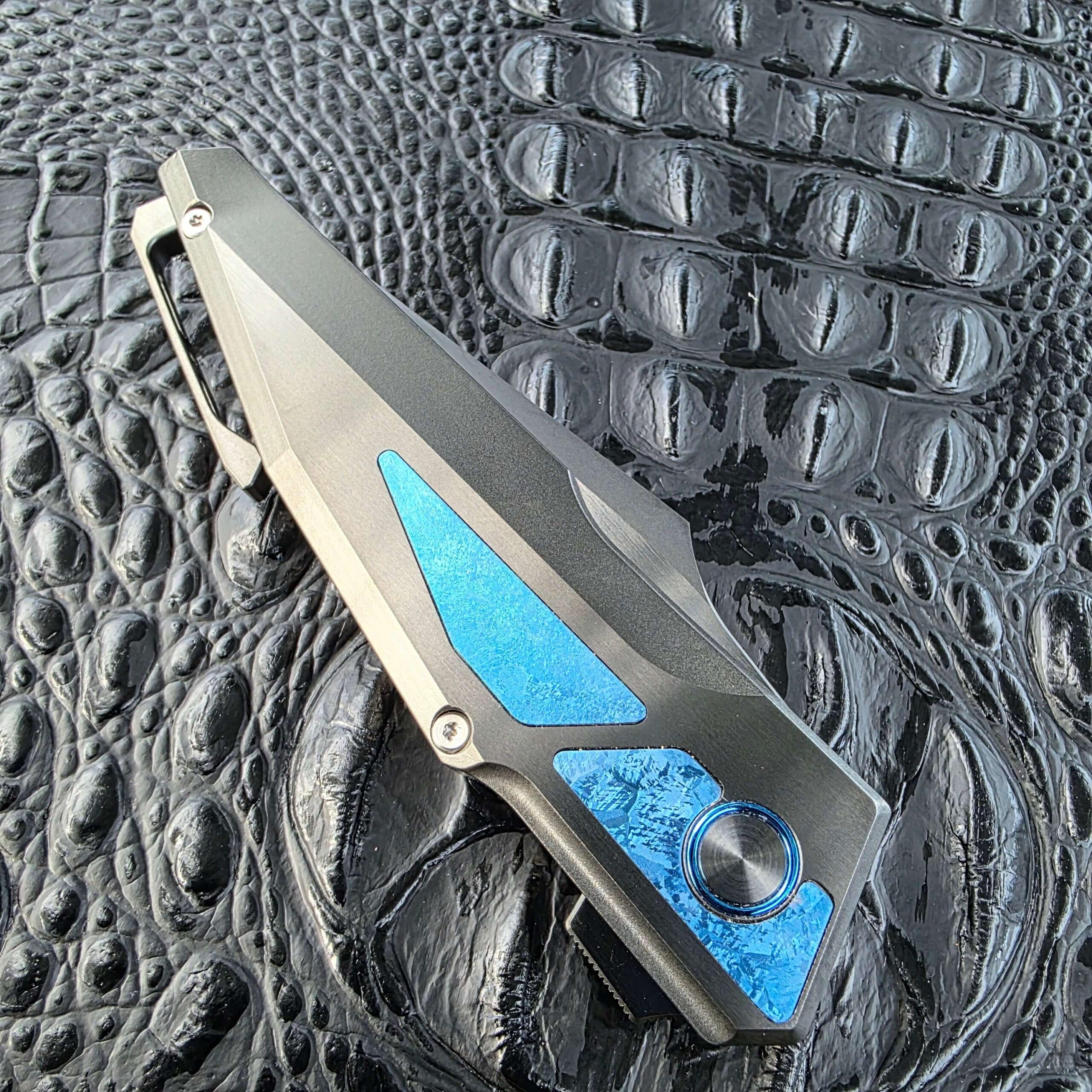 Dew Hara GAIA Serial 001 two-tone DLC blade finish
