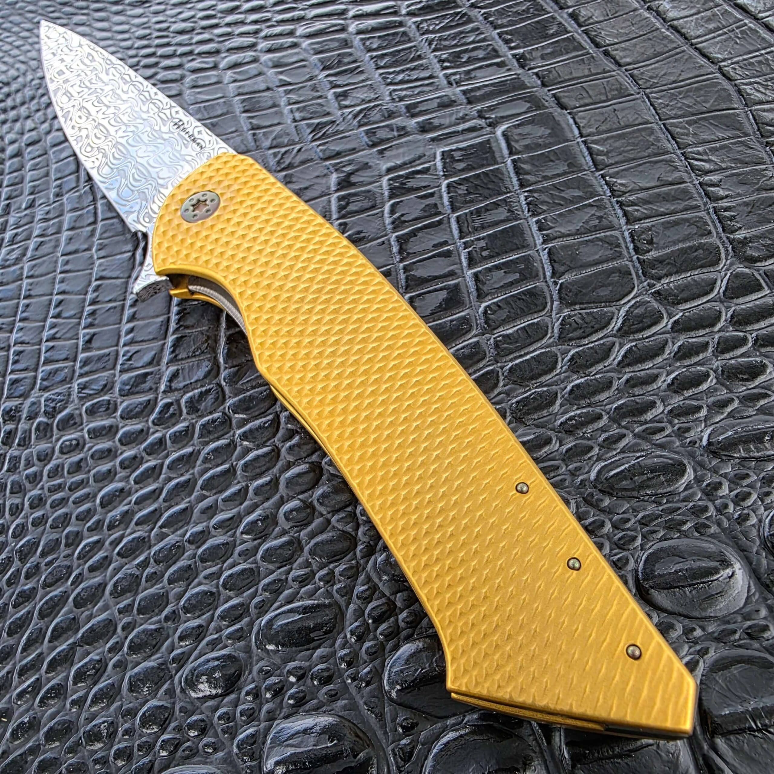 Herman Knives SLIM #0507 Balinit A titanium handle