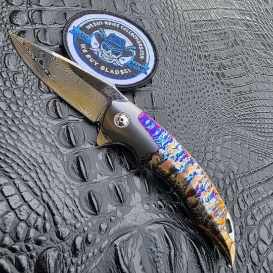 Jaco de Kock SL Flipper Damasteel custom knife