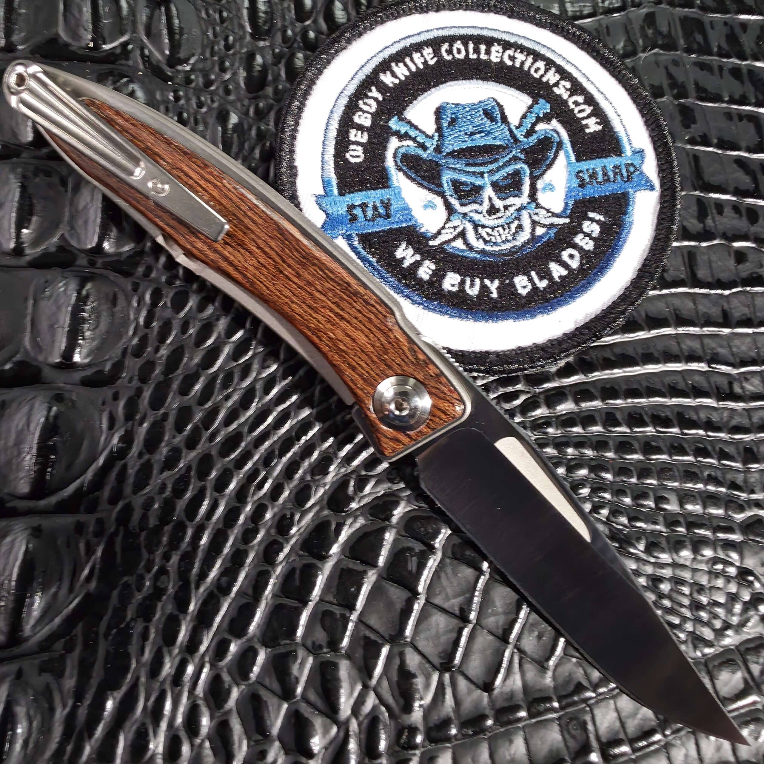 Chris Reeve Mnandi Bocote clip side with machined titanium pocket clip