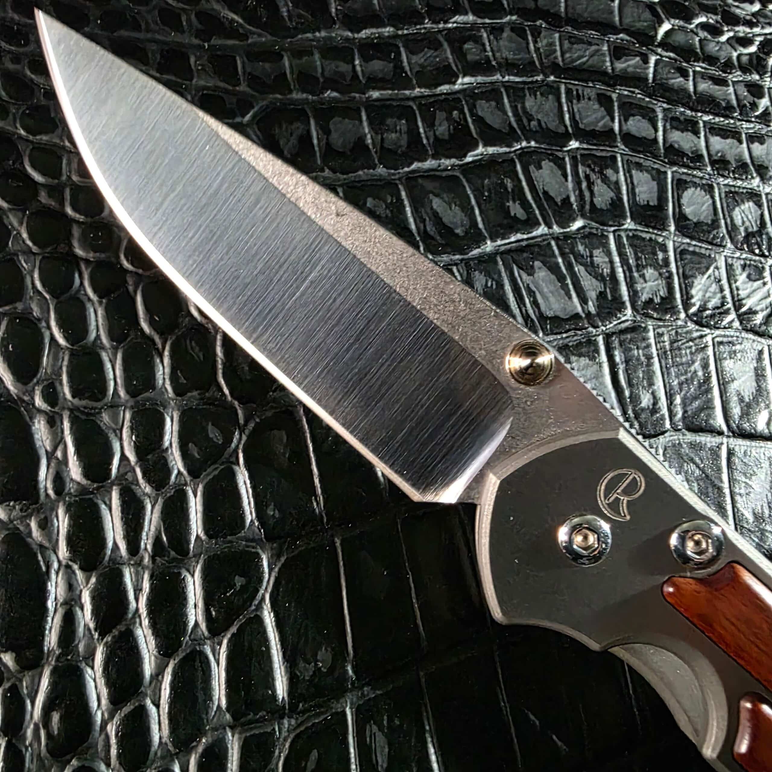 Hollow grind and unsharpened factory edge on Chris Reeve Small Sebenza S30V blade