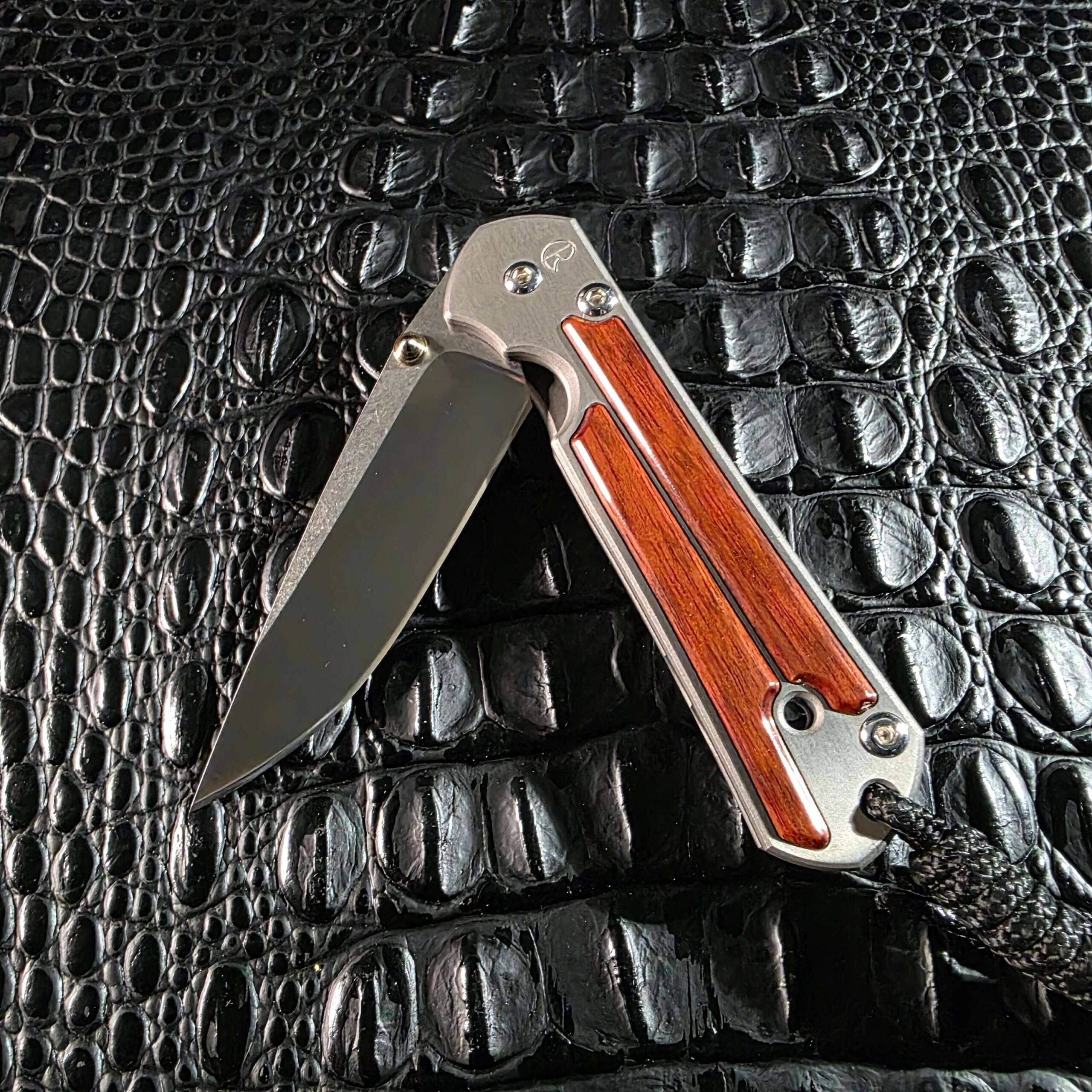Chris Reeve Small Sebenza S30V blade partially open showing action