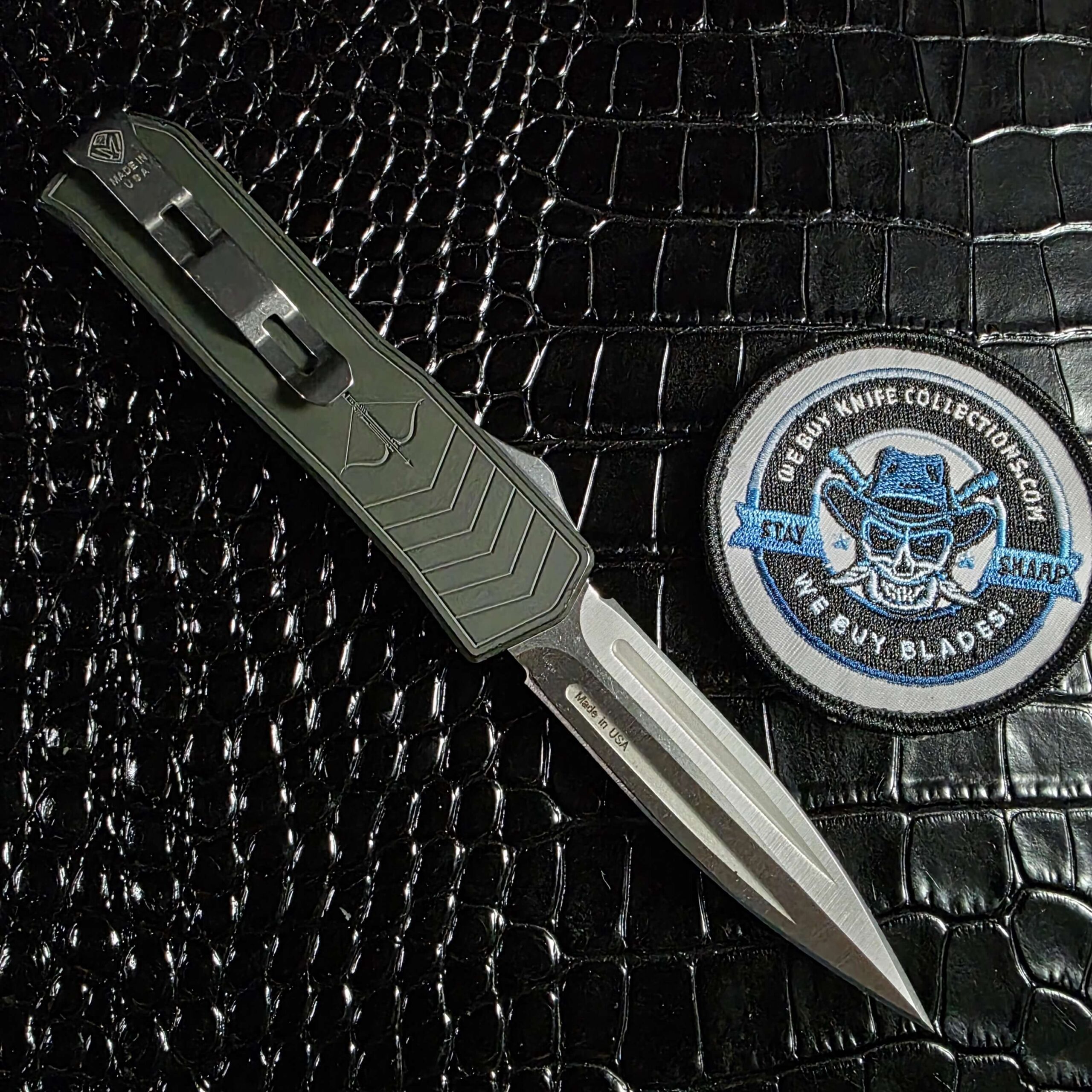 Medford Merc-1 OTF with its factory box, nylon zippered case, decals and certificate