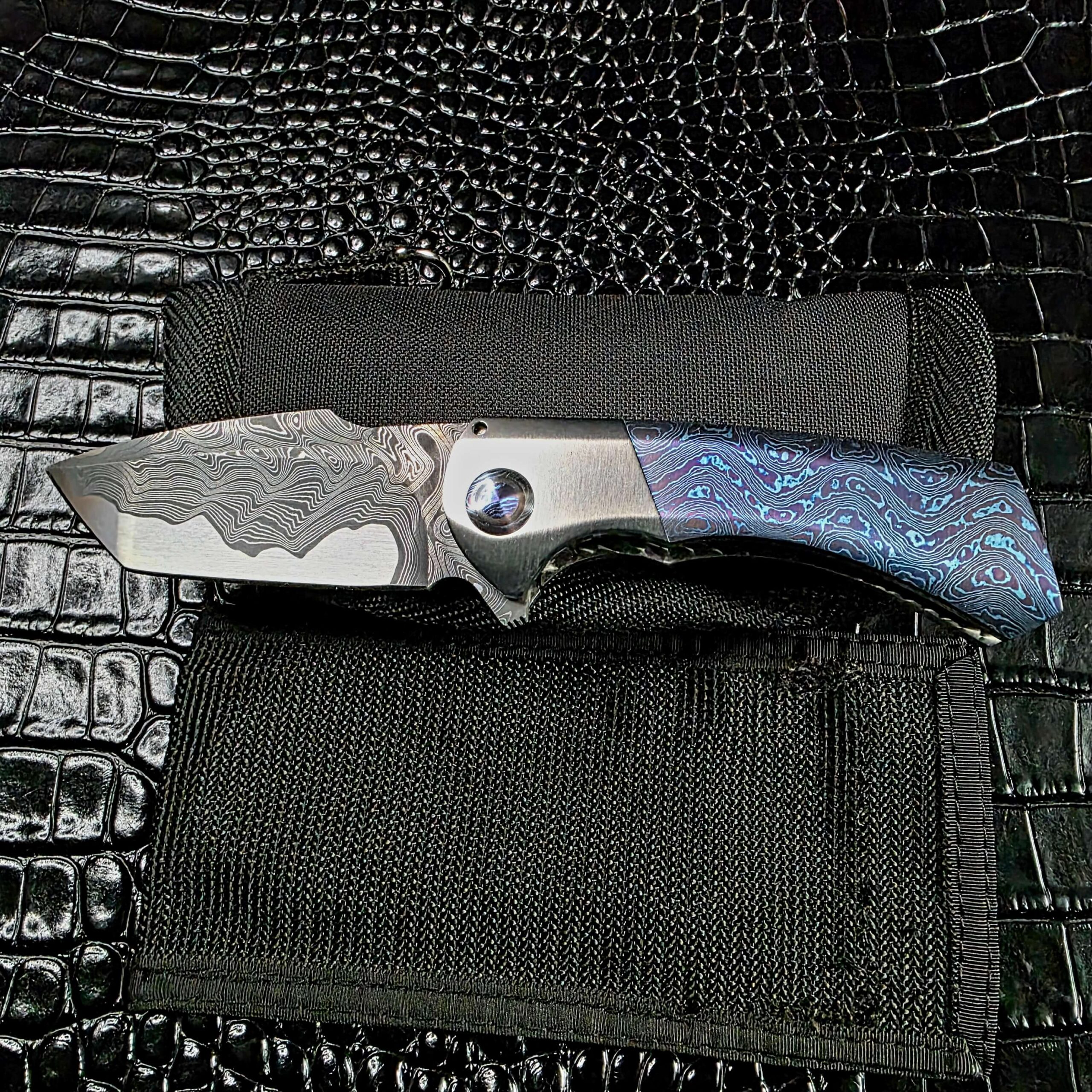 Todd Fischer Kamehameha open on its original black zippered carry case
