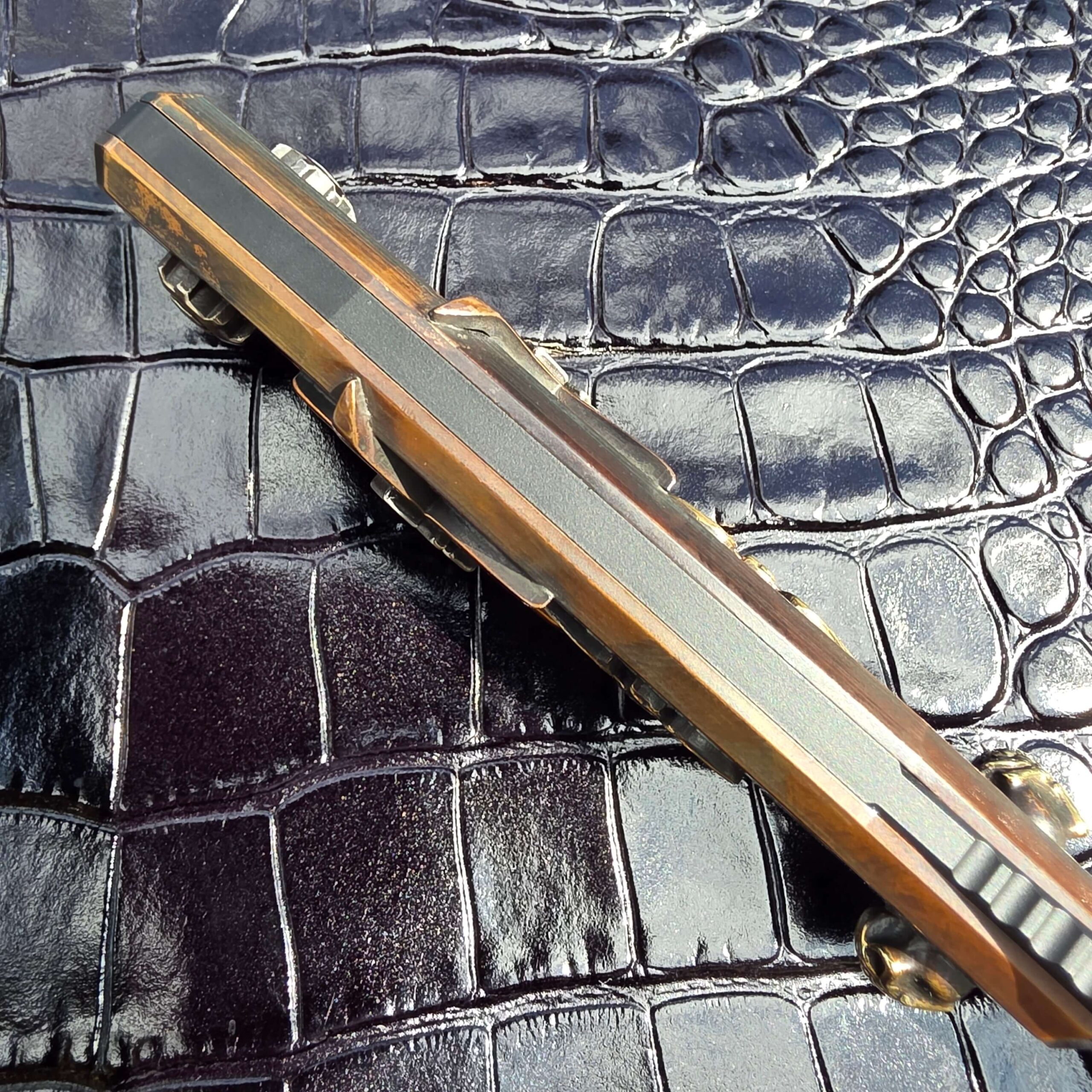 Full length spine view of the Blackside Customs Plan B