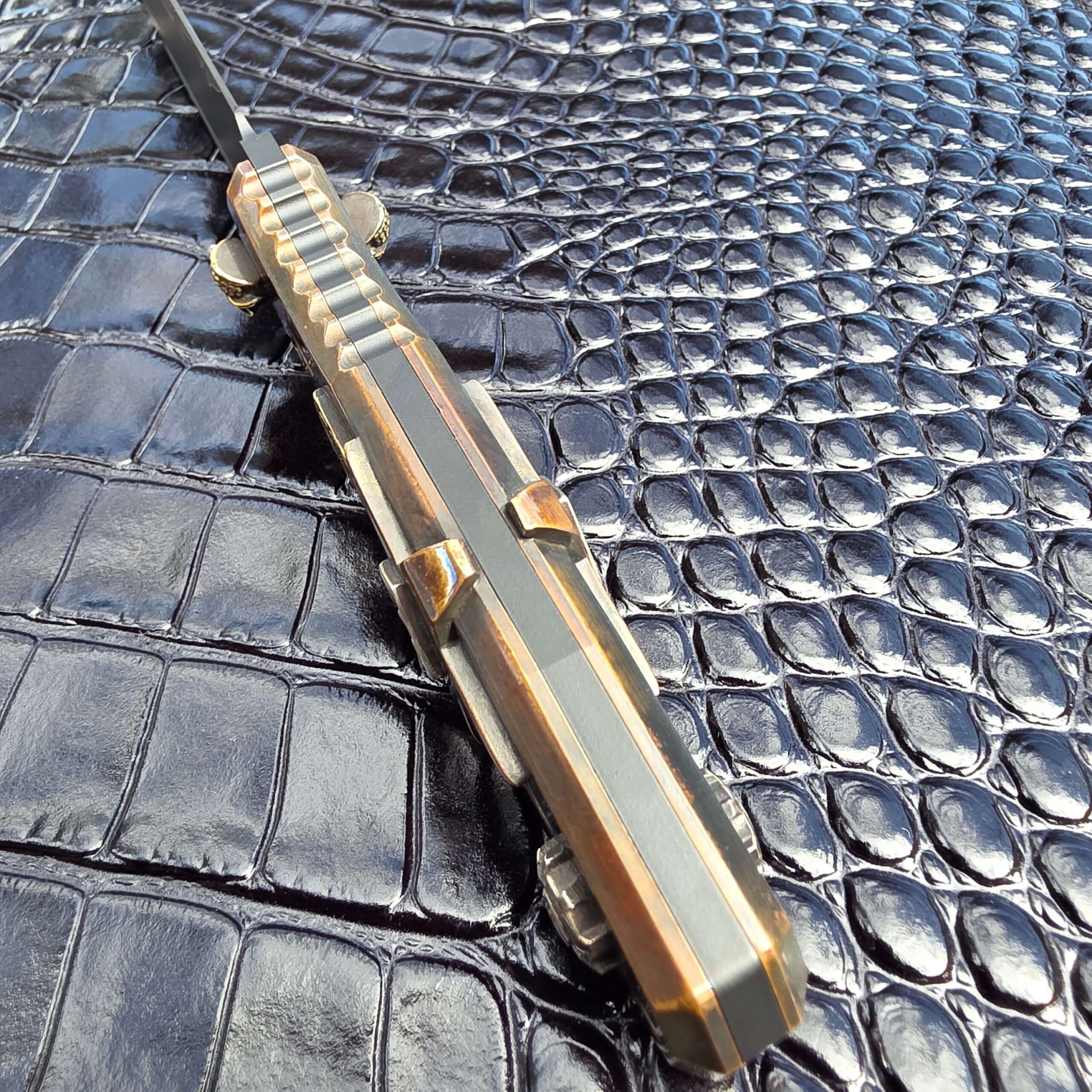 Full length spine view of the Blackside Customs Plan B