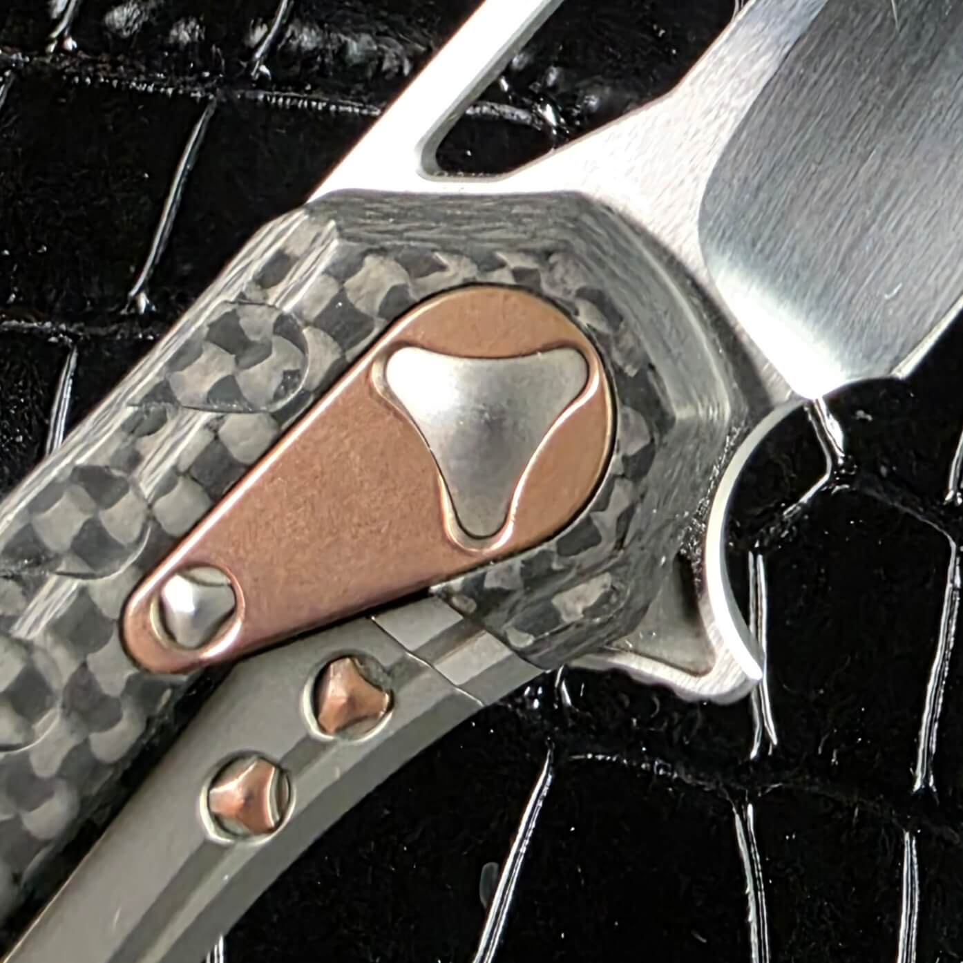 Trillium copper hardware and fasteners on the Marfione Custom Sigil