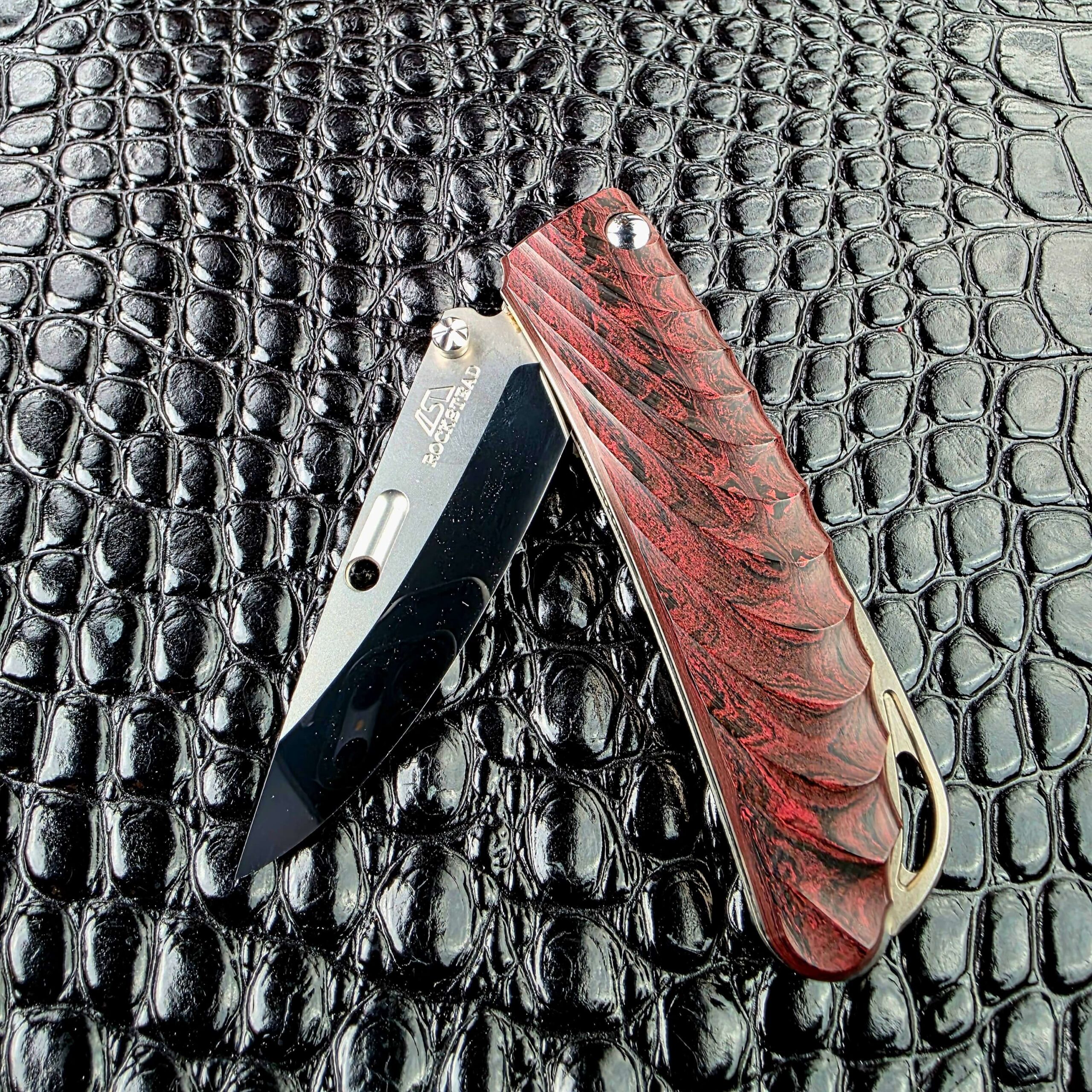 HONZUKURI convex zero grind on the Rockstead NEHAN, mirror polished with no secondary bevel
