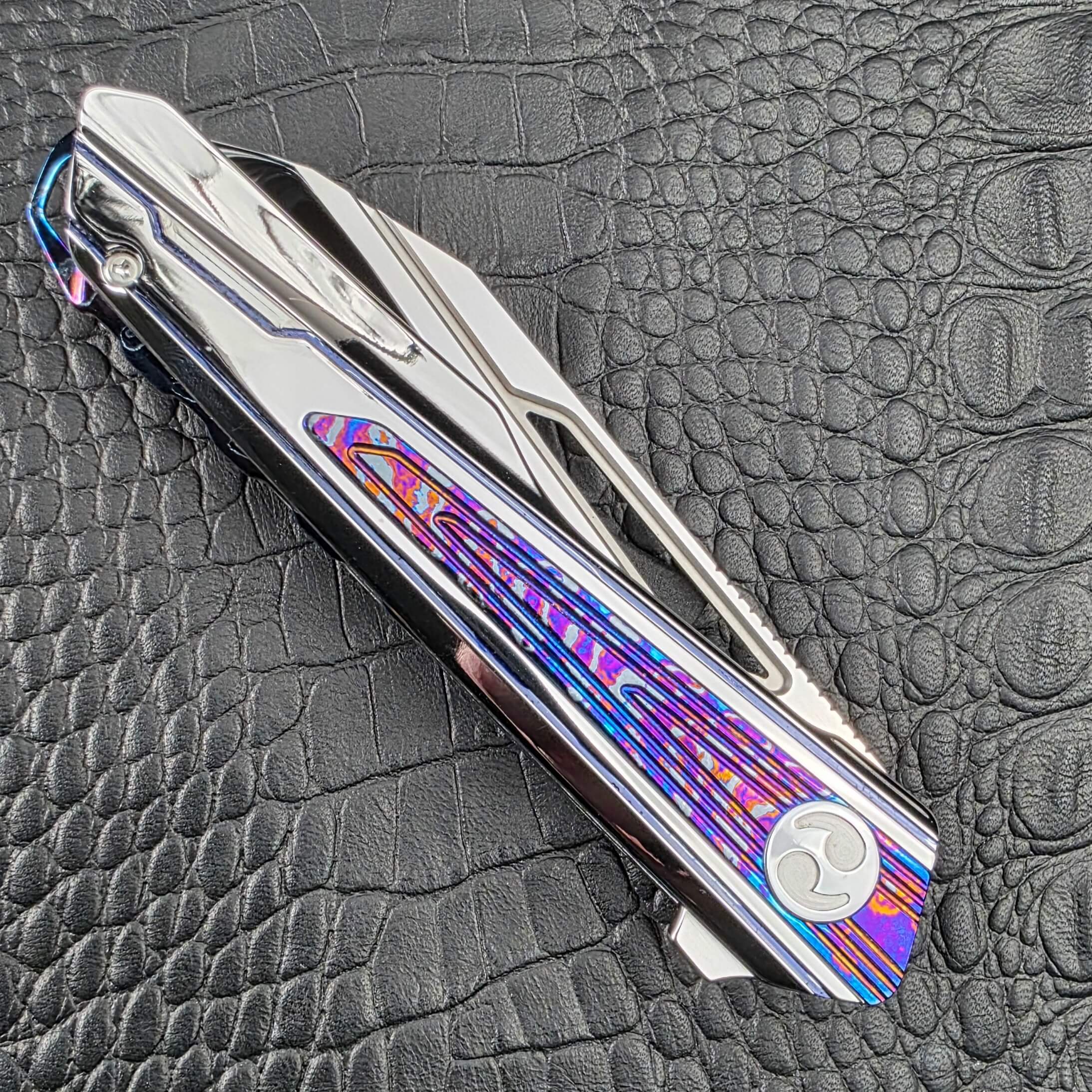 Closed Dew Hara Kabuki on its show side with the Zircuti inlay