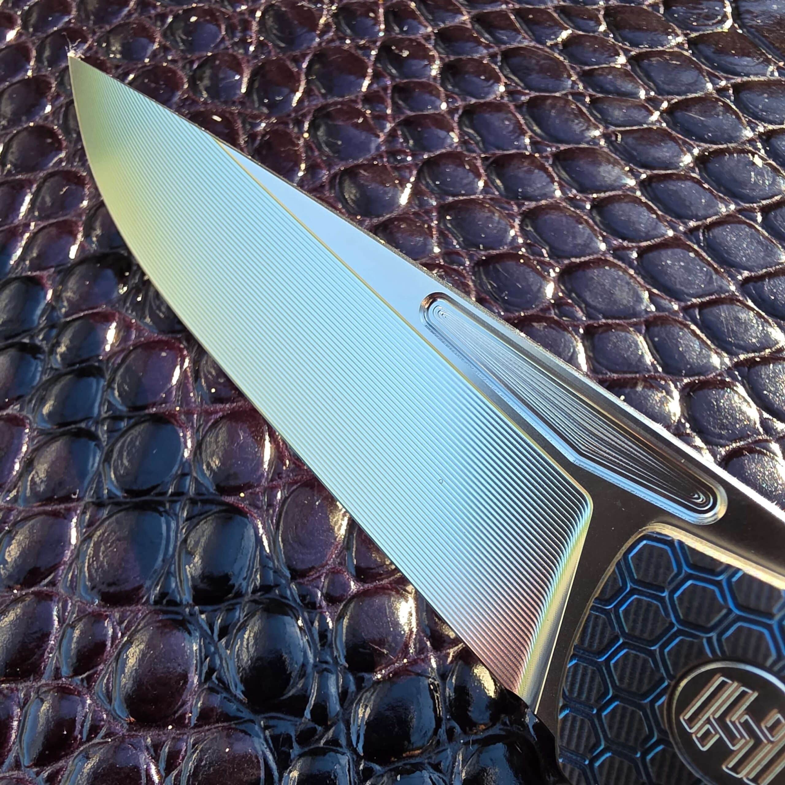 Step-milled bevel transition on the Hog House Honeycomb RWL-34 blade
