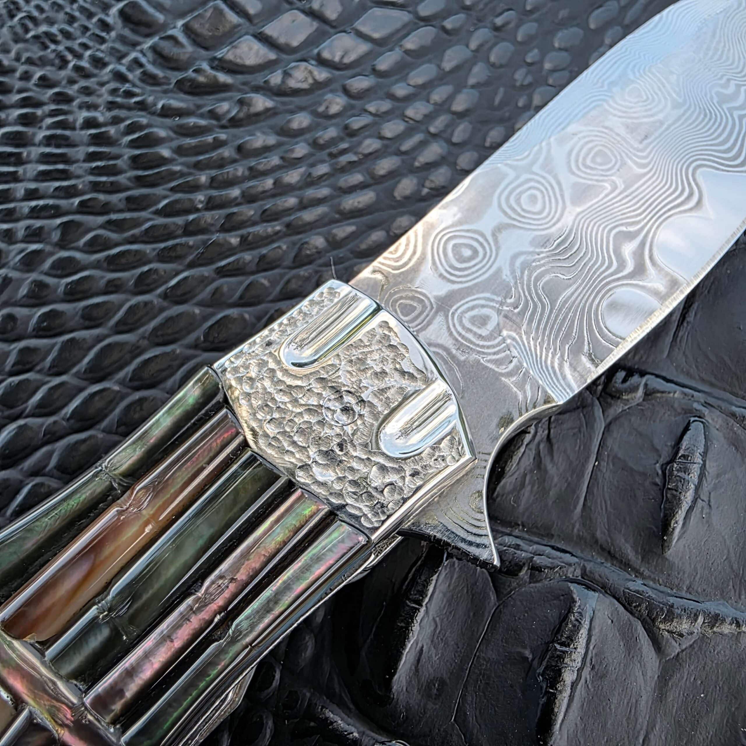 Tsuchime front bolster and flipper tab of the Koji Hara Take Flipper